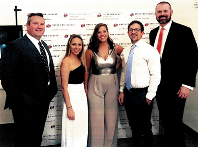  Photo of the Hicks & Funfsinn legal team attending the Dress for Success Lexington Recycle the Runway fundraiser